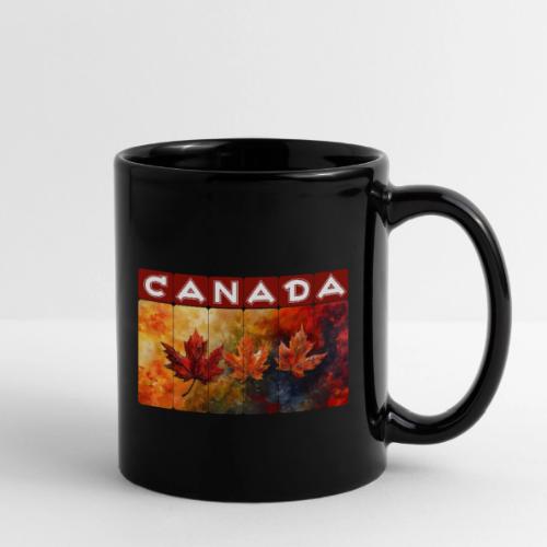Painted Canada Leaves - Full Color Mug