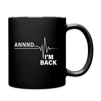 Back With Heartbeat - Full Color Mug - black - Right