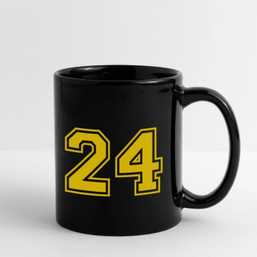 Number 24 in a classic athletic collegiate font - Full Color Mug