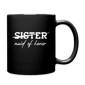 Sister maid of honor - Full Color Mug - black - Right
