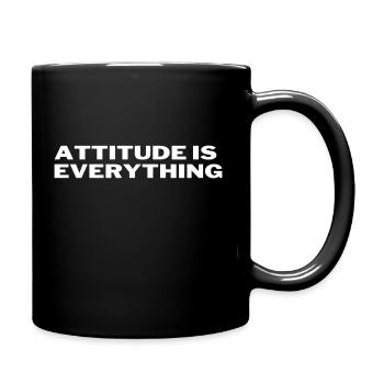 Attitude is Everything Positive Quote Classic T - Full Color Mug - black - Right