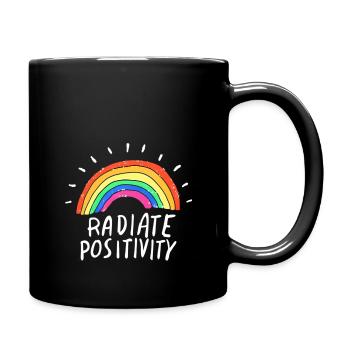 Radiate Positivity - Full Color Mug - black - Right
