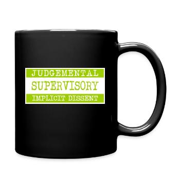 Green Warning tumblr - Full Color Mug - black - Right
