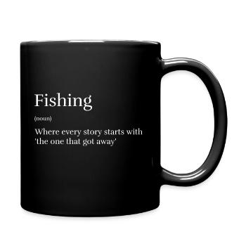 Fishing where every story starts with... - Full Color Mug - black - Right