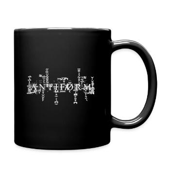 Anti Form Apparel - Glitch Logo White - Full Color Mug - black - Right