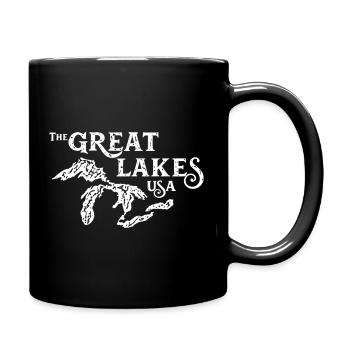 The Great Lakes USA - Full Color Mug - black - Right