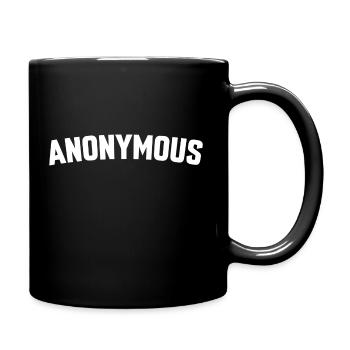 ANONYMOUS quote tumblr tumblr - Full Color Mug - black - Right