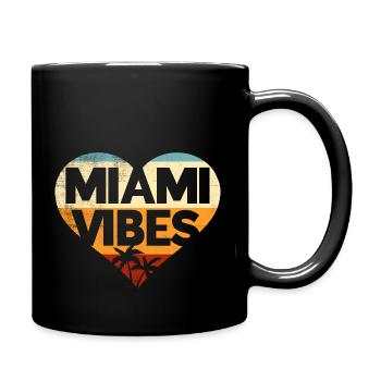miami vibes - Full Color Mug - black - Right