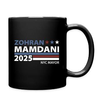 Zohran Mamdani 2025 NYC Mayor Campaign Design - Full Color Mug - black - Right