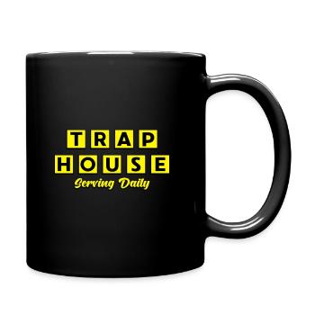 Trap House Serving Daily - Full Color Mug - black - Right