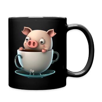 Coffe hog - Full Color Mug - black - Right