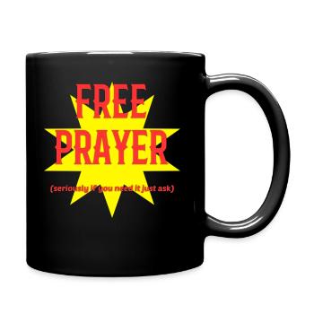 Free prayer - Full Color Mug - black - Right