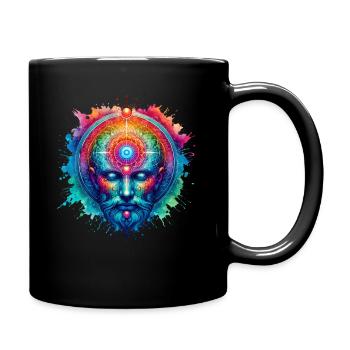 Music Festival Shirt - Colorful Yoga Outfit - Full Color Mug - black - Right