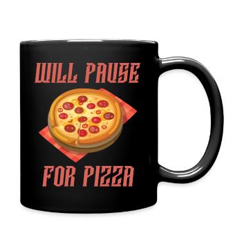 Will Pause For Food Gaming - Full Color Mug - black - Right