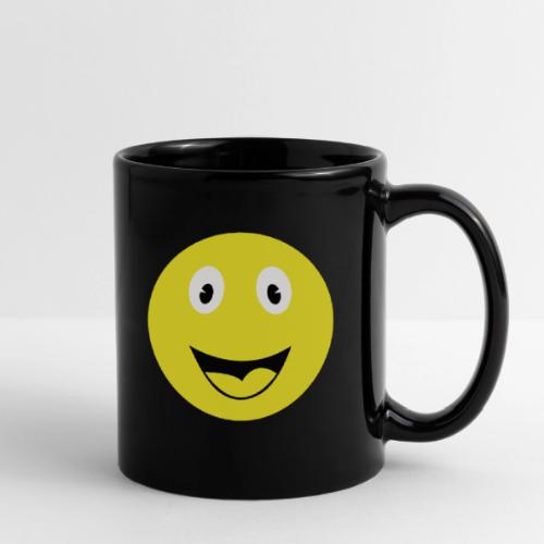Yellow Happy Face Print - Full Color Mug