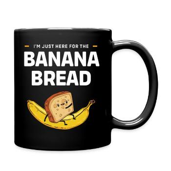 Banana Bread Breakfast Bread - Full Color Mug - black - Right