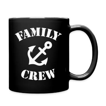 Family Crew (Anchor / Crew Complement / White) - Full Color Mug - black - Right