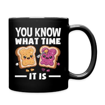 Cute Peanut Butter and Jelly Matching Friend - Full Color Mug - black - Right