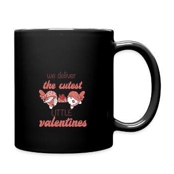We Deliver The Cutest Little Valentines - Full Color Mug - black - Right