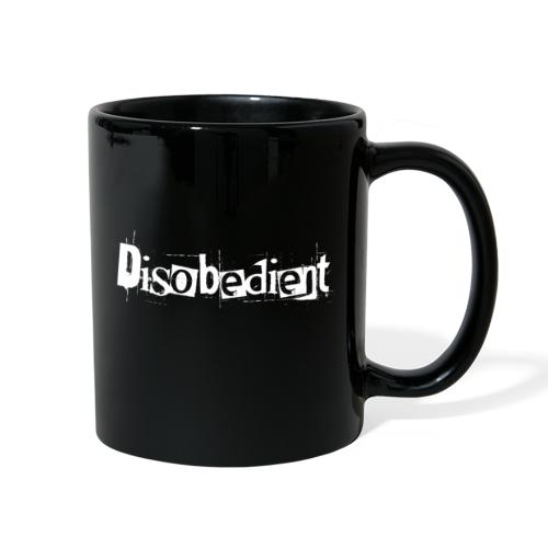 Disobedient Bad Girl White Text - Full Color Mug