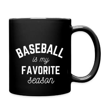 Baseball Is My Favorite Season Player Sports - Full Color Mug - black - Right