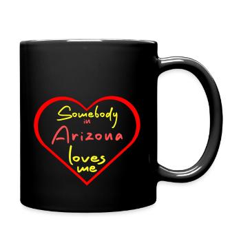 Somebody In Arizona Loves Me - Full Color Mug - black - Right