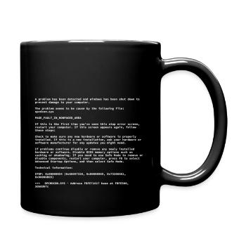 Developers Programmers Blue Screen Of Death Bsod - Full Color Mug - black - Right