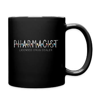 Pharmacist - Monochrome Style - Full Color Mug - black - Right