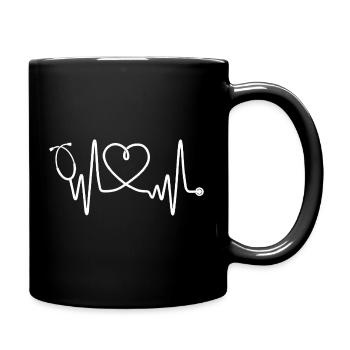 Nurse Shirts for Women Nurse Day Stethoscope nurse - Full Color Mug - black - Right