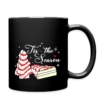 Tis' The Season Tree Cakes Debbie Becky Jen - Full Color Mug - black - Right