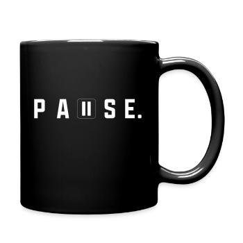 Pause - Full Color Mug - black - Right