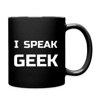I Speak Geek - Full Color Mug - black - Right