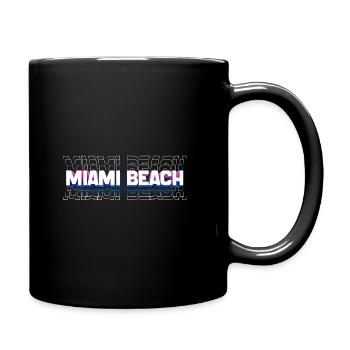 miami beach - Full Color Mug - black - Right