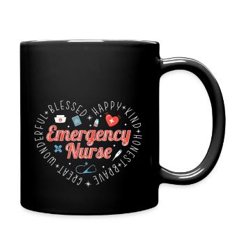 Emergency Nurse - Full Color Mug - black - Right