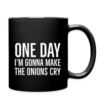One Day I m Gonna Make Onions Cry - Full Color Mug - black - Right