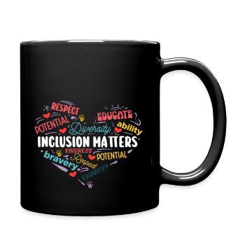 Inclusion And Equity For Inclusion Matters - Full Color Mug - black - Right
