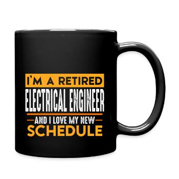Retired Electrical Engineer - Full Color Mug - black - Right