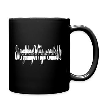 Everything Is Figureoutable - Positive Quote - Full Color Mug - black - Right