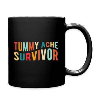 Tummy Ache Survivor - Full Color Mug - black - Right