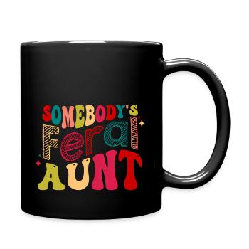 Somebody'S Feral A Retro - Full Color Mug - black - Right