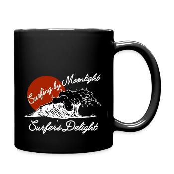 Surfing by Moonlight Surfer's Delight - Full Color Mug - black - Right