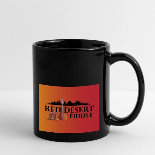 Red Desert Fiddle - Black Text Transfer Patch - Full Color Mug