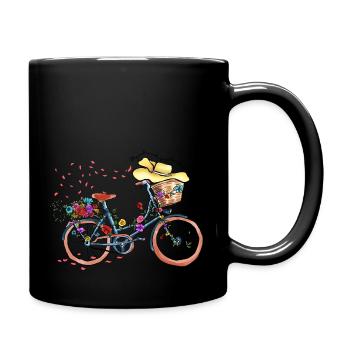 Floral Market open daily seeds stems blooms - Full Color Mug - black - Right