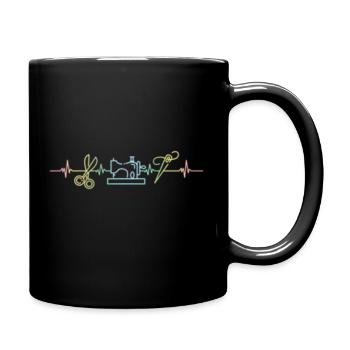 Quilting Sewing Quilt For Quilter - Full Color Mug - black - Right