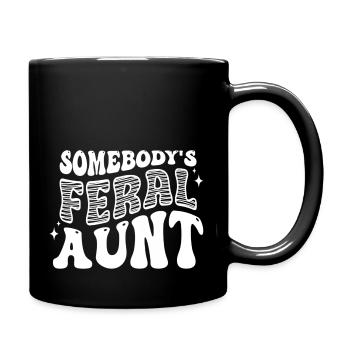 Somebody'S Feral A Retro - Full Color Mug - black - Right