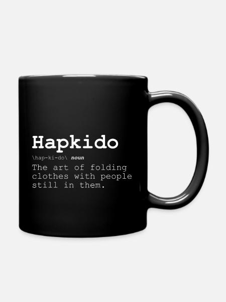 Hapkido Meaning Dictionary Style - Full Color Mug - black