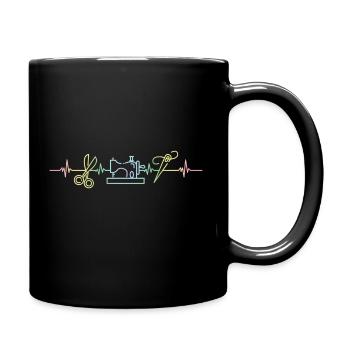 Quilting Sewing Quilt For Quilter - Full Color Mug - black - Right