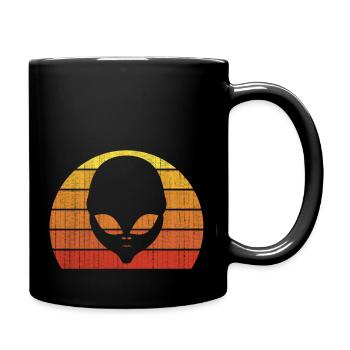 Alien Head Humor Believe Ufo Alien - Full Color Mug - black - Right