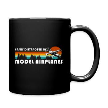 Model Flight Airplane Model - Full Color Mug - black - Right