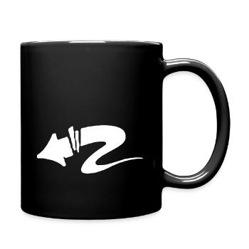Cut arrow - Full Color Mug - black - Right